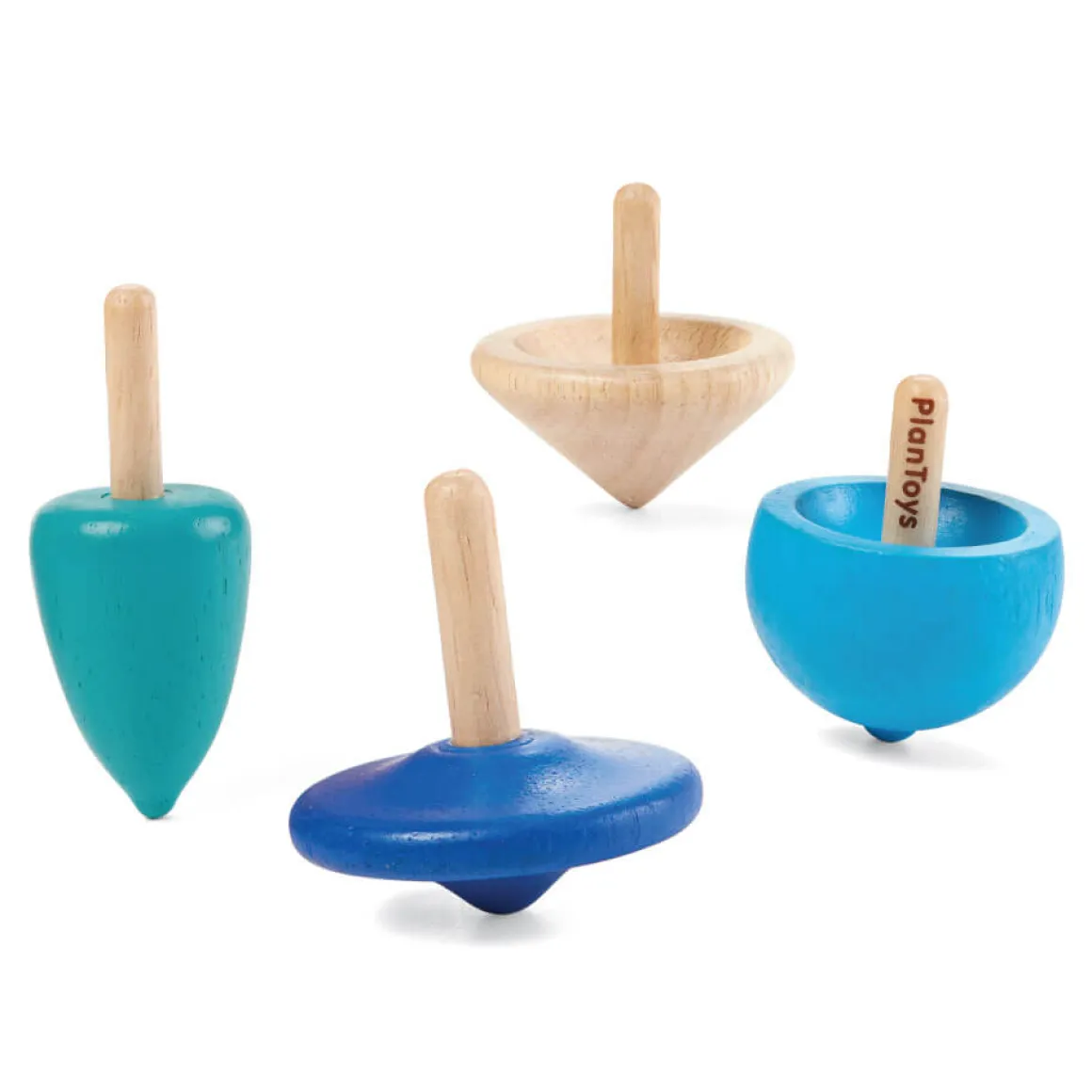 Mini Spinning Tops Set by PlanToys