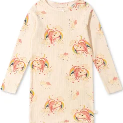 Minnie Glitter Long Sleeve Dress in Horn Stars by Konges Slojd