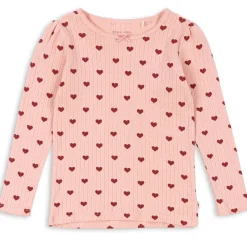 Minnie Long Sleeve Top in Amour Rouge by Konges Slojd