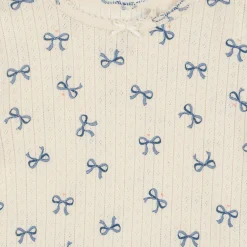 Minnie Long Sleeve Top in Bow Bleu by Konges Slojd