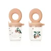 Miranda Printed Food Feeder in Peach / Seashell (2 Pack) by Liewood