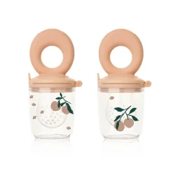 Miranda Printed Food Feeder in Peach / Seashell (2 Pack) by Liewood