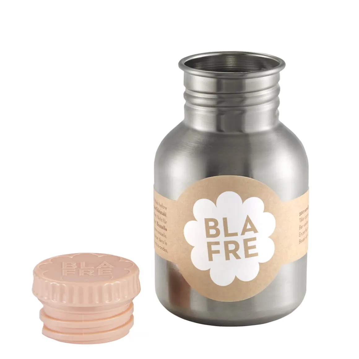 300ml Steel Bottle in Peach by Blafre