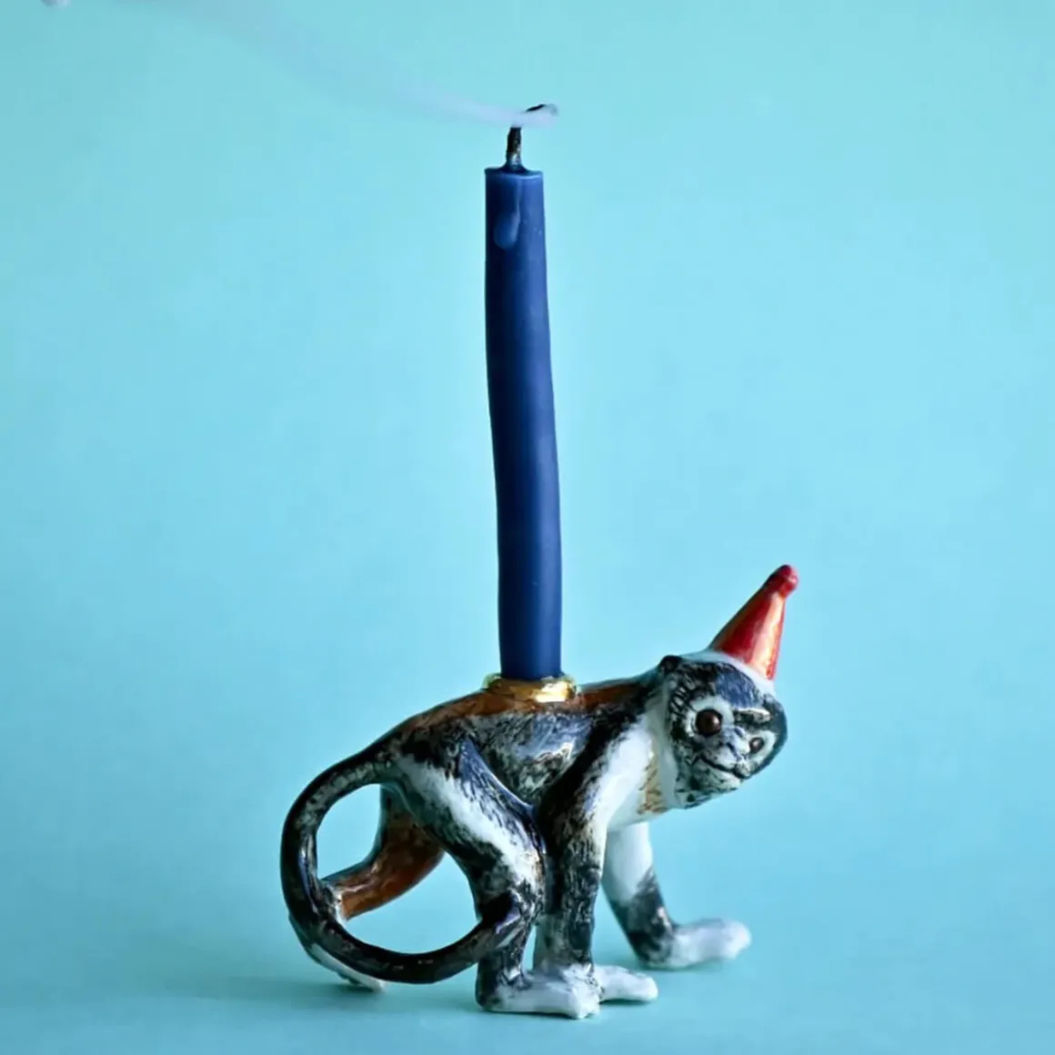Monkey Ceramic Cake Topper by Camp Hollow