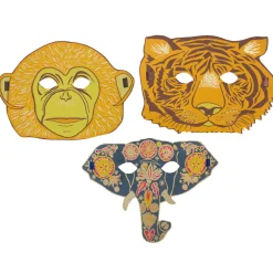 Monkey Mask Greetings Card by East End Press