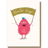 Monster Hugs Greetings Card by Stormy Knight