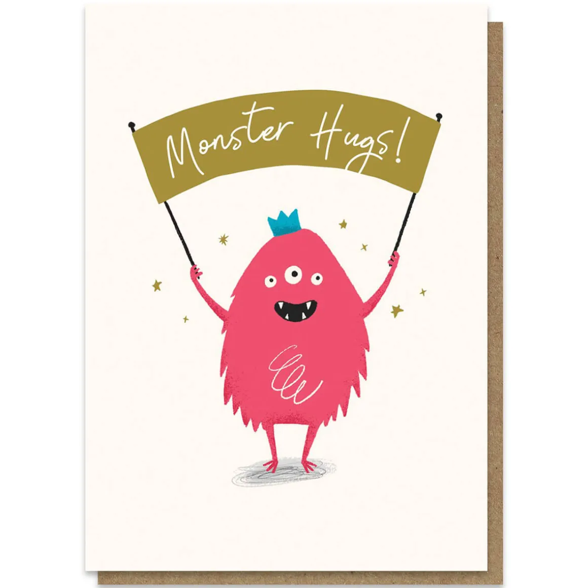 Monster Hugs Greetings Card by Stormy Knight