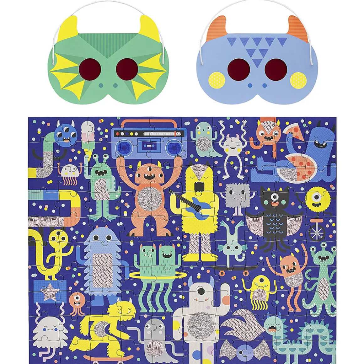 Monster Jam 100-Piece Decoder Puzzle by Petit Collage