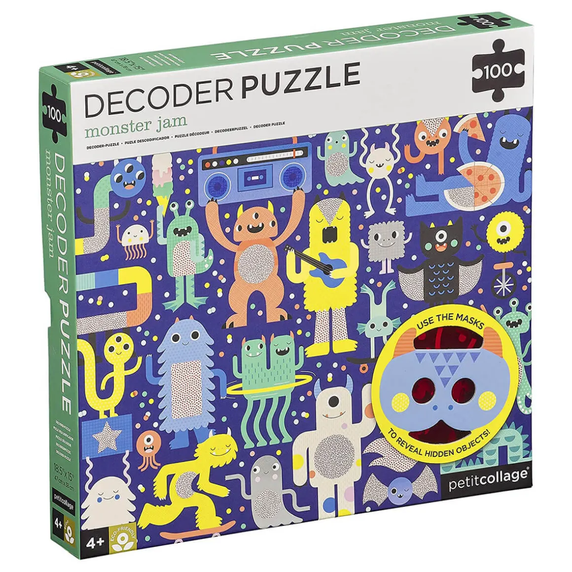 Monster Jam 100-Piece Decoder Puzzle by Petit Collage