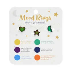 Mood Rings Heart Star and Moon (set of 3) by Rex London