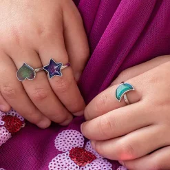 Mood Rings Heart Star and Moon (set of 3) by Rex London