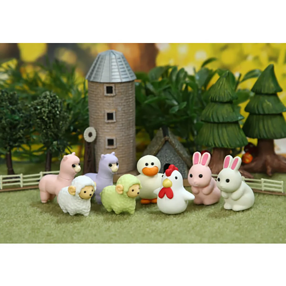 Morning At The Ranch Puzzle Eraser by Iwako Japan