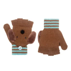 Morris Sausage Dog Knitted Gloves by Rockahula