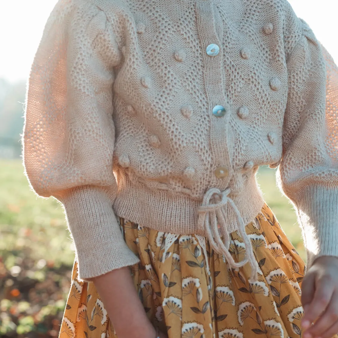 Moss Cardigan in Oatmeal by Lali - Last Ones In Stock - 3-4 Years