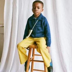 Motley Cardigan in Ink by Misha & Puff - Last Ones In Stock - 5-8 Years
