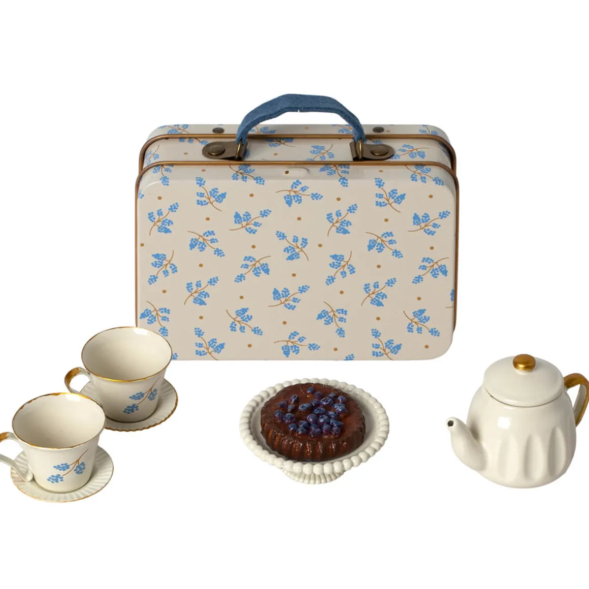 Mouse Afternoon Treat in Blue Madeleine by Maileg