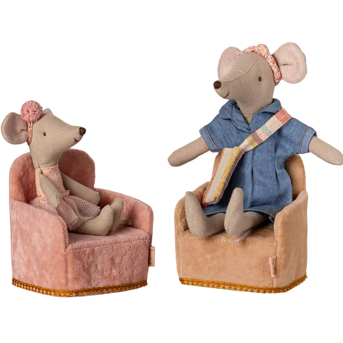 Mouse Chair in Rose by Maileg
