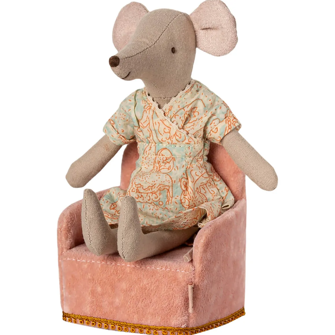 Mouse Chair in Rose by Maileg