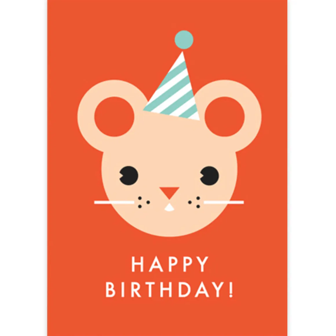 Mouse Greetings Card by Dicky Bird