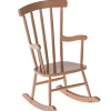 Mouse Rocking Chair in Dark Powder by Maileg