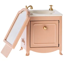 Mouse Sink Dresser With Mirror in Dark Powder by Maileg