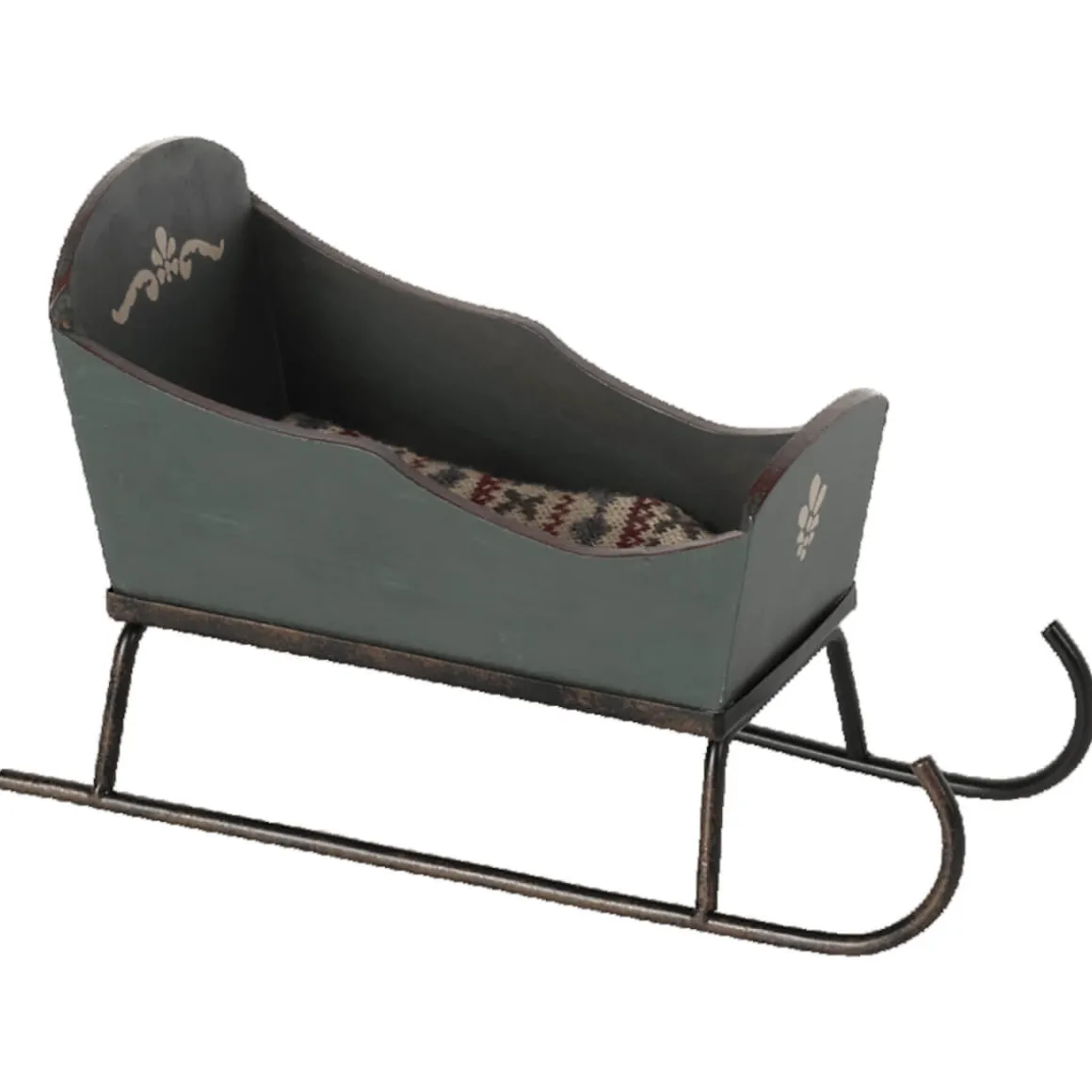 Mouse Sleigh in Green by Maileg