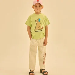Mr Dog T-Shirt in Lime by Jelly Mallow