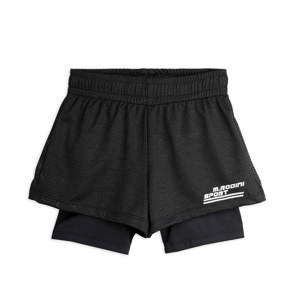 MR Sport Combined Shorts in Black by Mini Rodini
