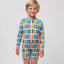 Multicolour All Over Swim Overall by Bobo Choses