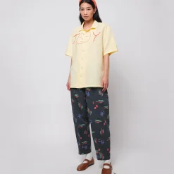 Multicolour Artwork Print Cocoon Pants by Bobo Choses Womenswear