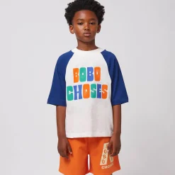 Multicolour Raglan Sleeve T-Shirt by Bobo Choses