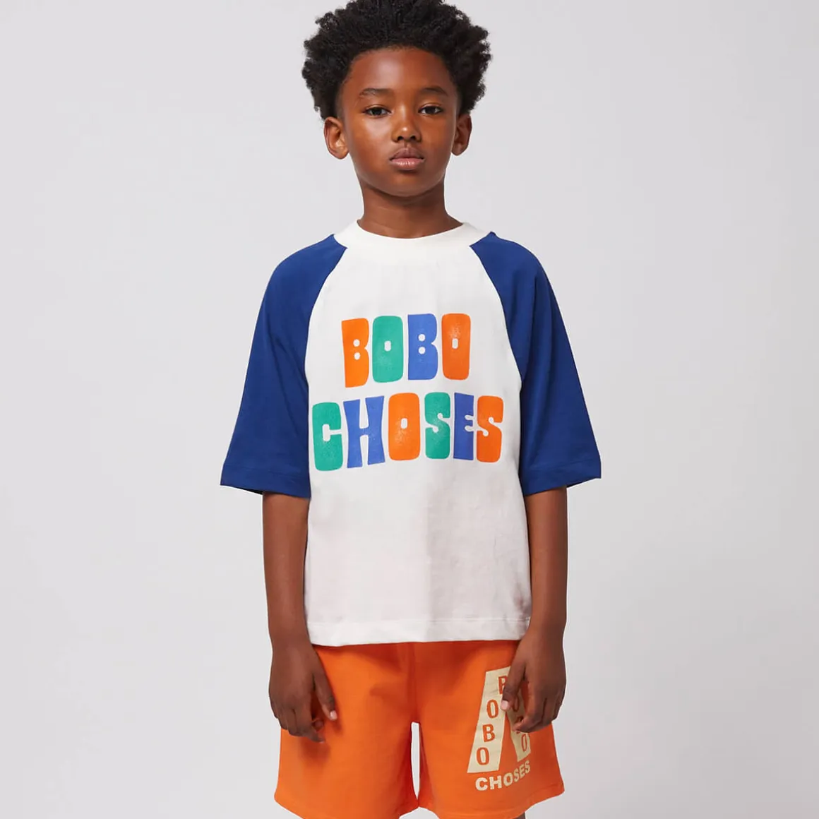 Multicolour Raglan Sleeve T-Shirt by Bobo Choses