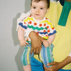 Multicolour Stripe Denim Baby Pants by Bobo Choses