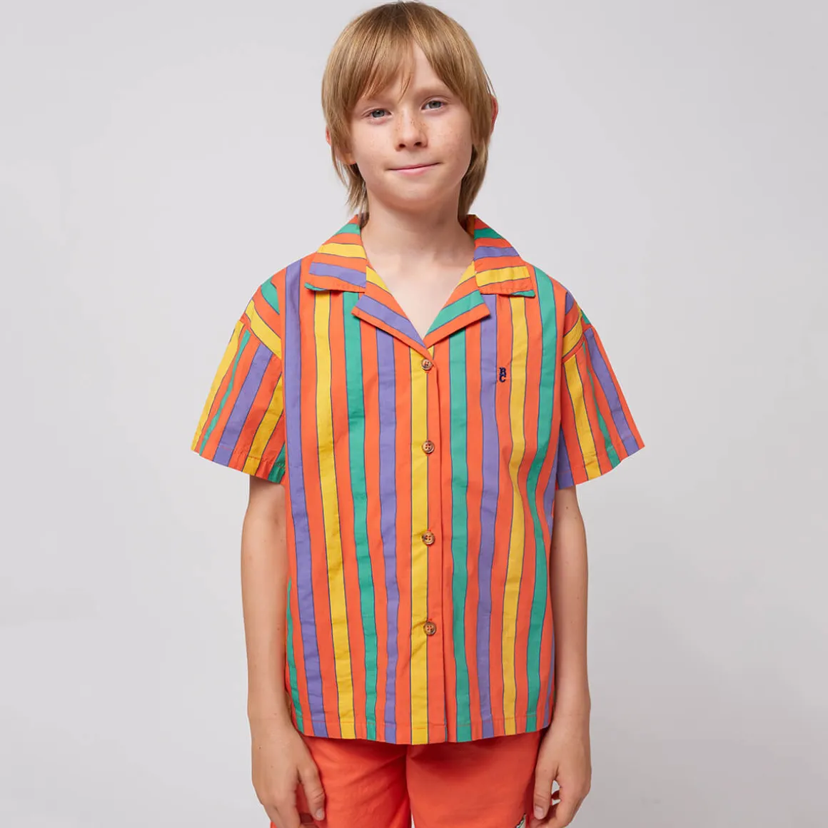 Multicolour Stripes Shirt by Bobo Choses