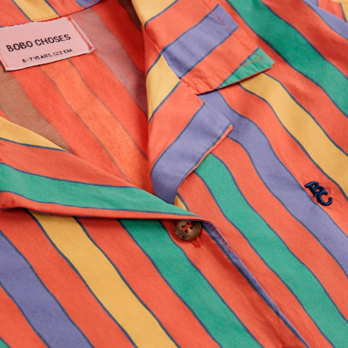 Multicolour Stripes Shirt by Bobo Choses