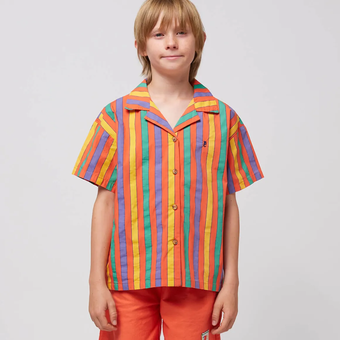 Multicolour Stripes Shirt by Bobo Choses