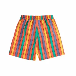 Multicolour Stripes Swim Boardshorts by Bobo Choses