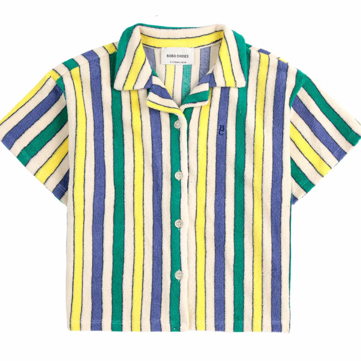 Multicolour Stripes Terry Shirt by Bobo Choses