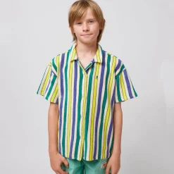 Multicolour Stripes Terry Shirt by Bobo Choses