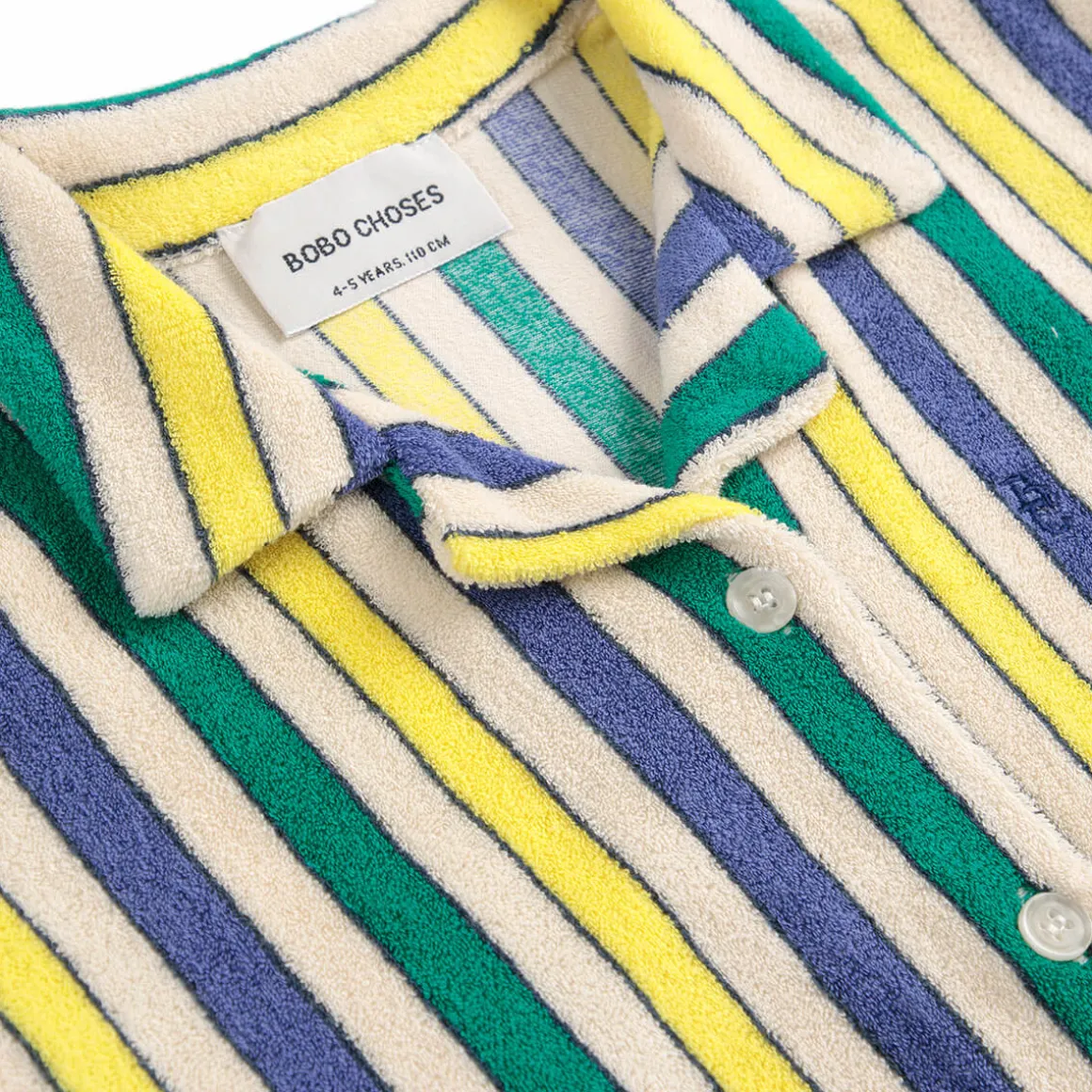 Multicolour Stripes Terry Shirt by Bobo Choses