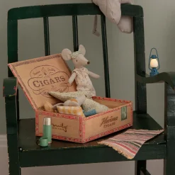 Mum and Dad Mice in Cigarbox by Maileg