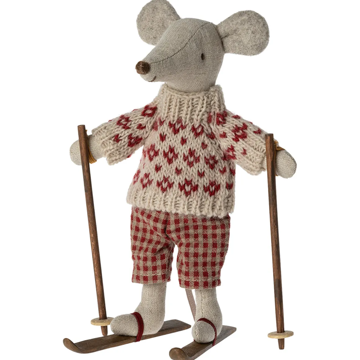Mum Winter Mouse with Ski Set by Maileg