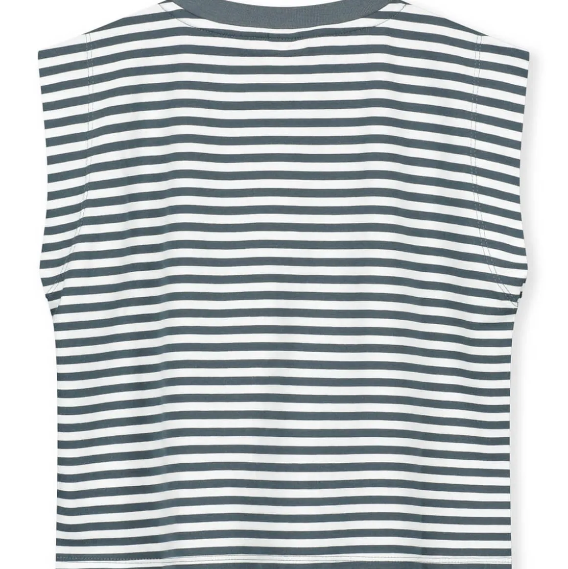 Muscle Tee in Blue Grey / Cream by Gray Label