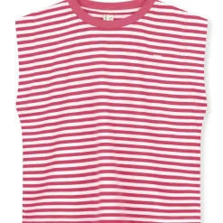 Muscle Tee in Cherry / Off White by Gray Label