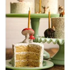 Mushroom Ceramic Cake Topper by Camp Hollow