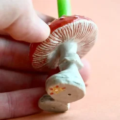 Mushroom Ceramic Cake Topper by Camp Hollow