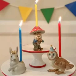 Mushroom Gnome Ceramic Cake Topper by Camp Hollow