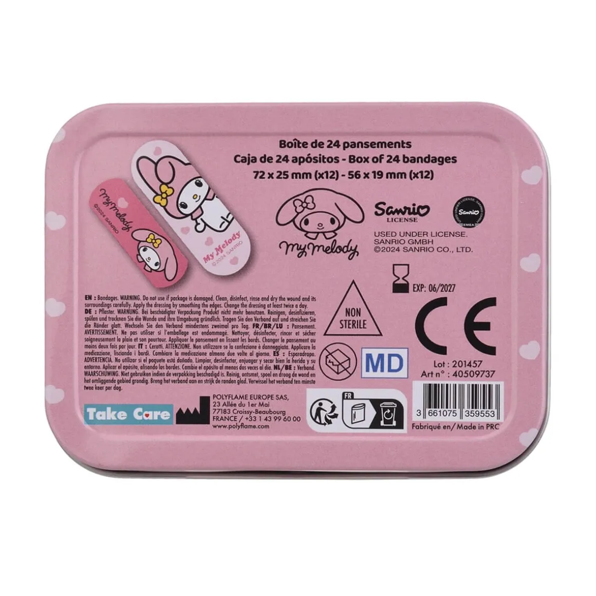 My Melody Metal Bandage Box by Take Care