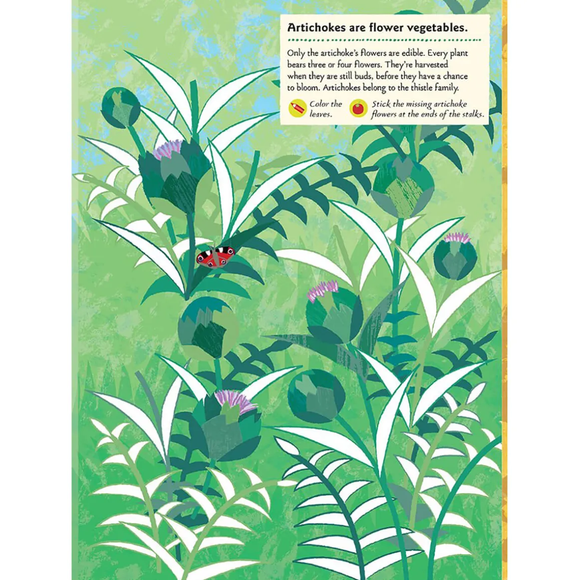 My Nature Sticker Activity Book: In the Vegetable Garden by Olivia Cosneau