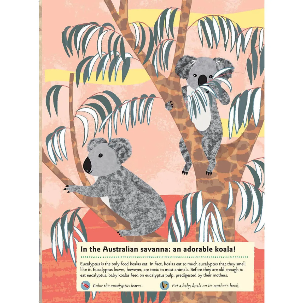 My Nature Sticker Activity Book: Animals Of The Savannah by Olivia Cosneau
